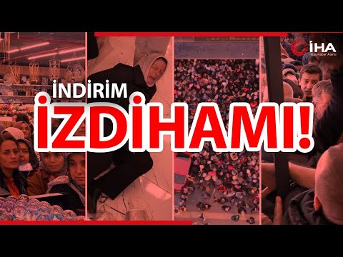 Bursa’da Alışveriş Çılgınlığı: Birbirlerini Ezdiler!