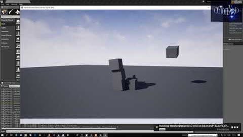 Experimental : Unreal Engine Newton Dynamics Plugin Test.