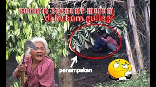 Remaja mesum di hukum guling guling