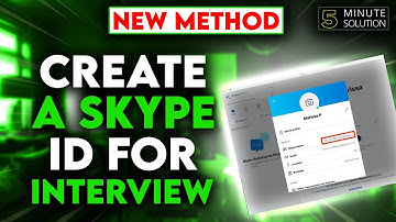 How to create a Skype id for interview 2024