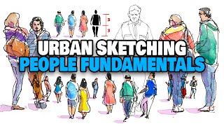 How To Draw PEOPLE For Beginners  Fundamentals Urban Sketching Guide