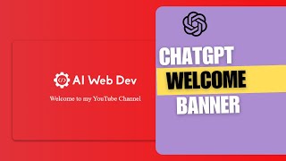 Welcome Banner using ChatGPT in HTML and CSS