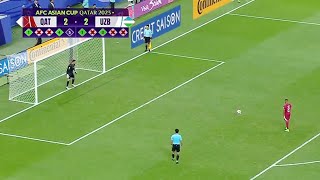 Qatar vs Uzbekistan (3-2) Full Penalty-Shootout!