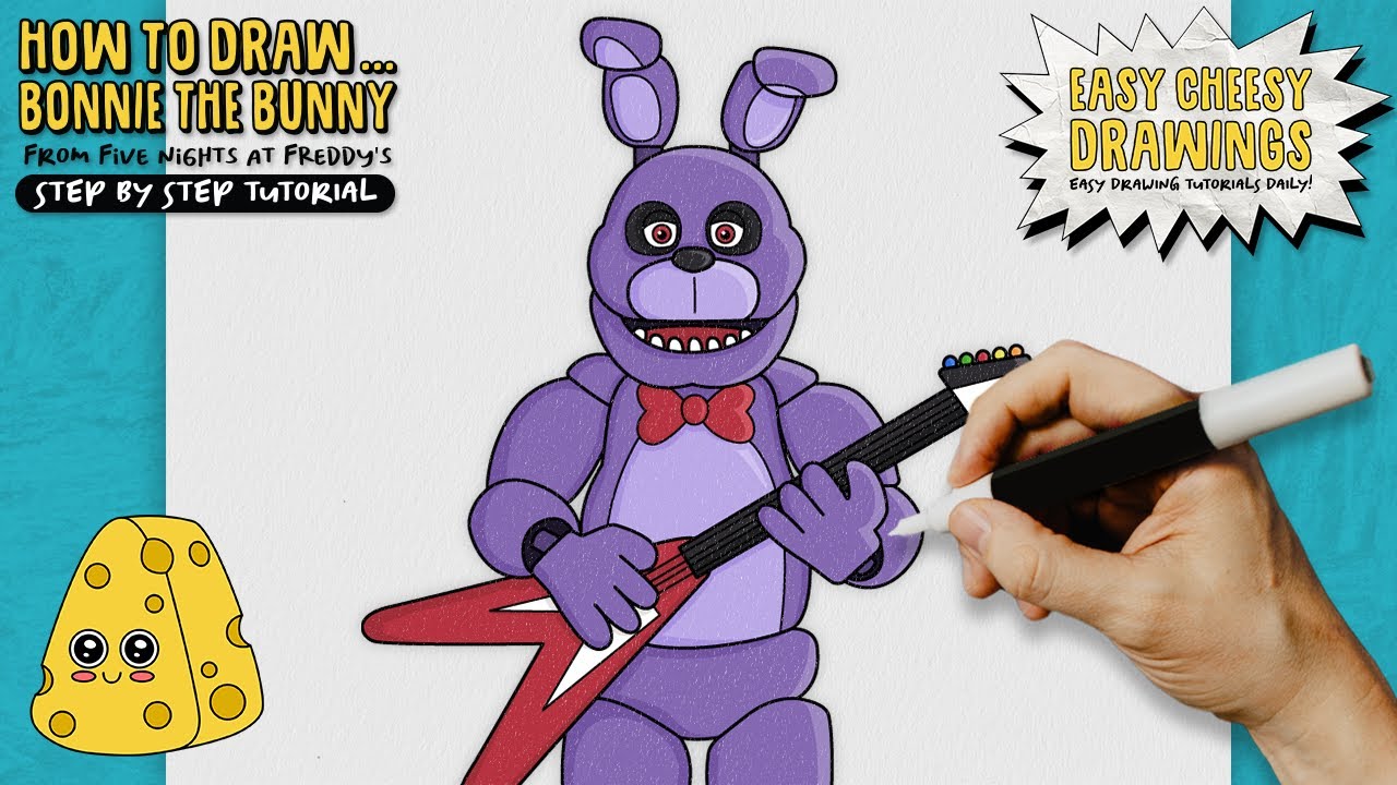 How to DRAW BONNIE - Five Nights at Freddy's - [ How to DRAW FNAF  Characters ] Drawing Tutorial 