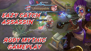 Ruby Emblem Tank Build Full fighter, Gameplay Mobile Legends ( Build Inside )