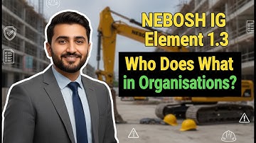 Health & Safety Responsibilities in an Organisation | Full NEBOSH IG1 Element 1.3 Explained in Urdu