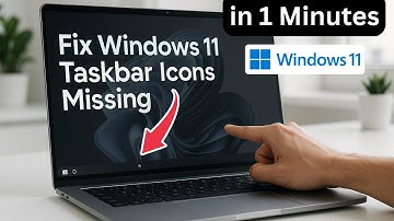 Windows 11 Taakbalkpictogrammen ontbreken FIX (2025) - Stap voor stap