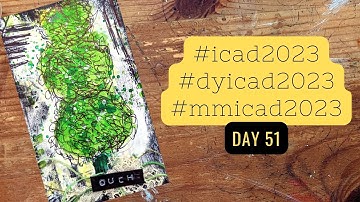 Day 51 | #icad2023 | #dyi2023 | #mmicad2023 | Mixed Media Index Card A Day | #flightyrambler | #icad