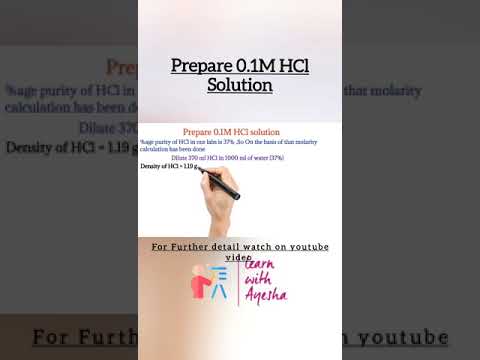 Prepare 0.1M HCl