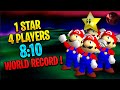 Sm64o wr 1 star 4 players 810 feat shadowspower kinosura et sunnard