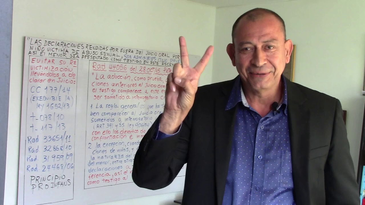 En niños victimas de abuso sexual, así vaya al juicio, las entrevistas son admisibles como prueba.