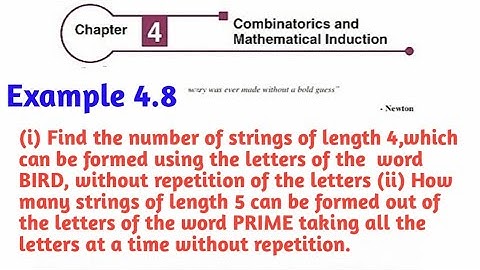 Class 11 Chapter 4 Combinatorics and Mathematical Induction Example 4.8