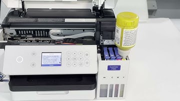 Epson SureColor F100 A4 Dye Sublimation printer - How to fill the ink tank