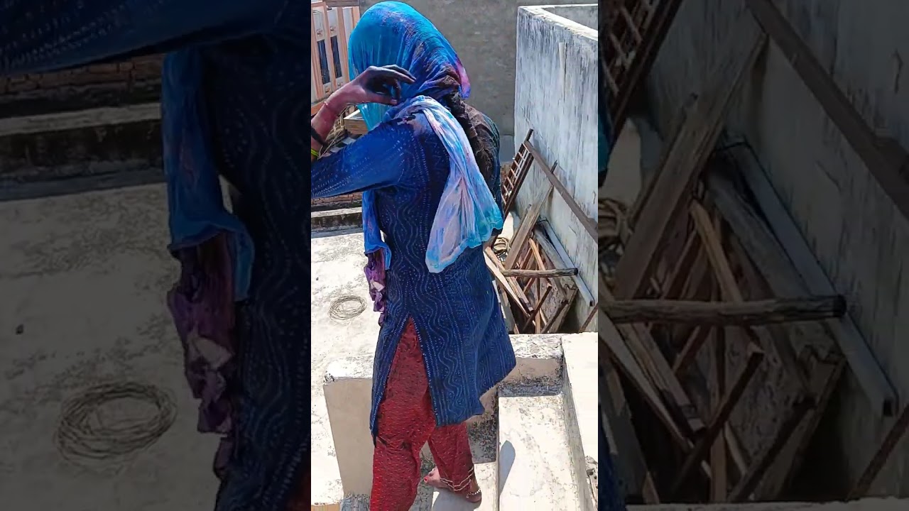 Bhabi ke saat Holi khelte devar 😁😁