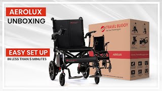 AEROLUX Carbon Easy Setup | Travel Buggy | World's Lightest Electric Wheelchair