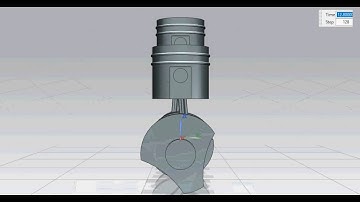 simulation of piston crank assembly in NX Cad