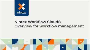 Nintex Workflow Cloud®: Overview for workflow management