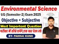 Environmental Science Question | Environmental Science Important Question 2024-28 |  BY- PADHAI KUND