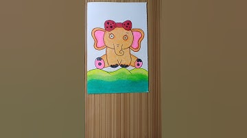 How to draw baby elephant step bystep | #drawing #shorts #trending #viralvideo #art #draw #elephant