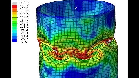 Abaqus Standard: Nonlinear Buckling Example (Cylinder buckling)