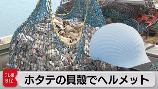 ホタテ貝使った「環境配慮型ヘルメット」とは（2022年12月14日）