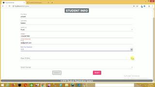Student management system project in angular using angular material