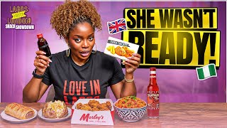 Lagos Vs London Food 🇳🇬🇬🇧 | Nollywood Actress Reacts to London Snacks | Snack SHOWDOWN!