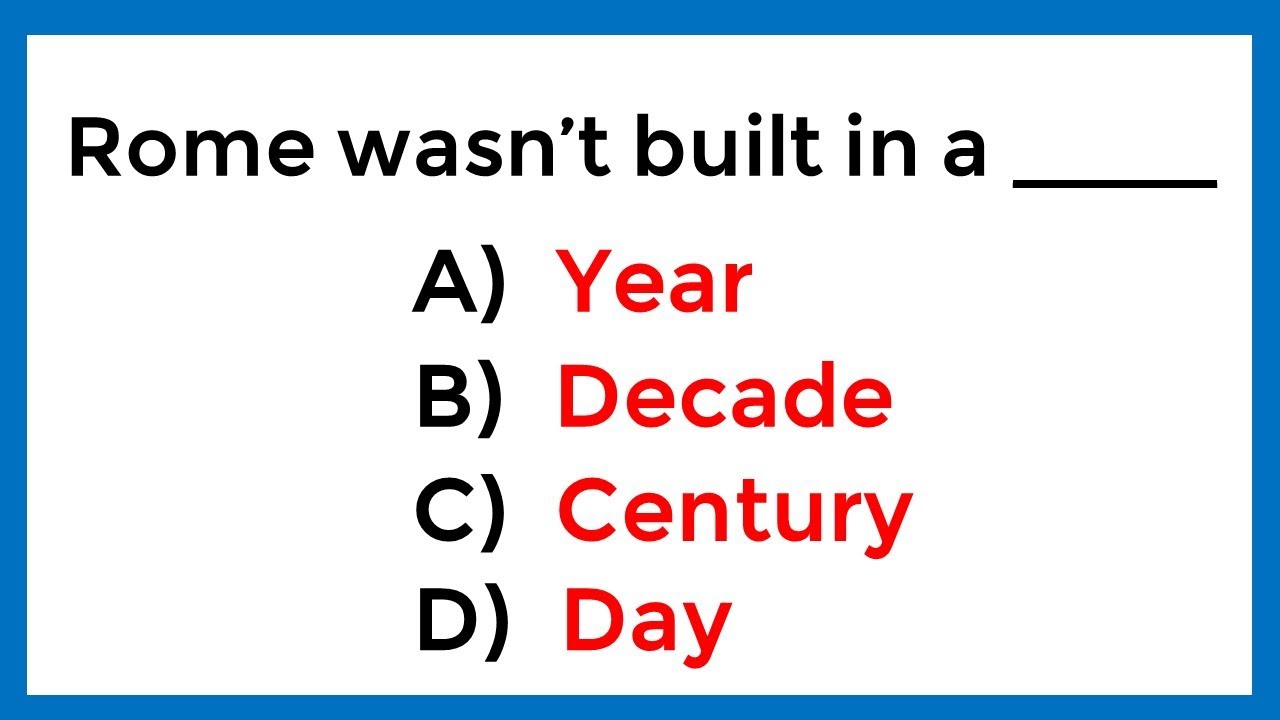 English Idioms Quiz ✍️ If you pass this test, your English is Excellent! 📘