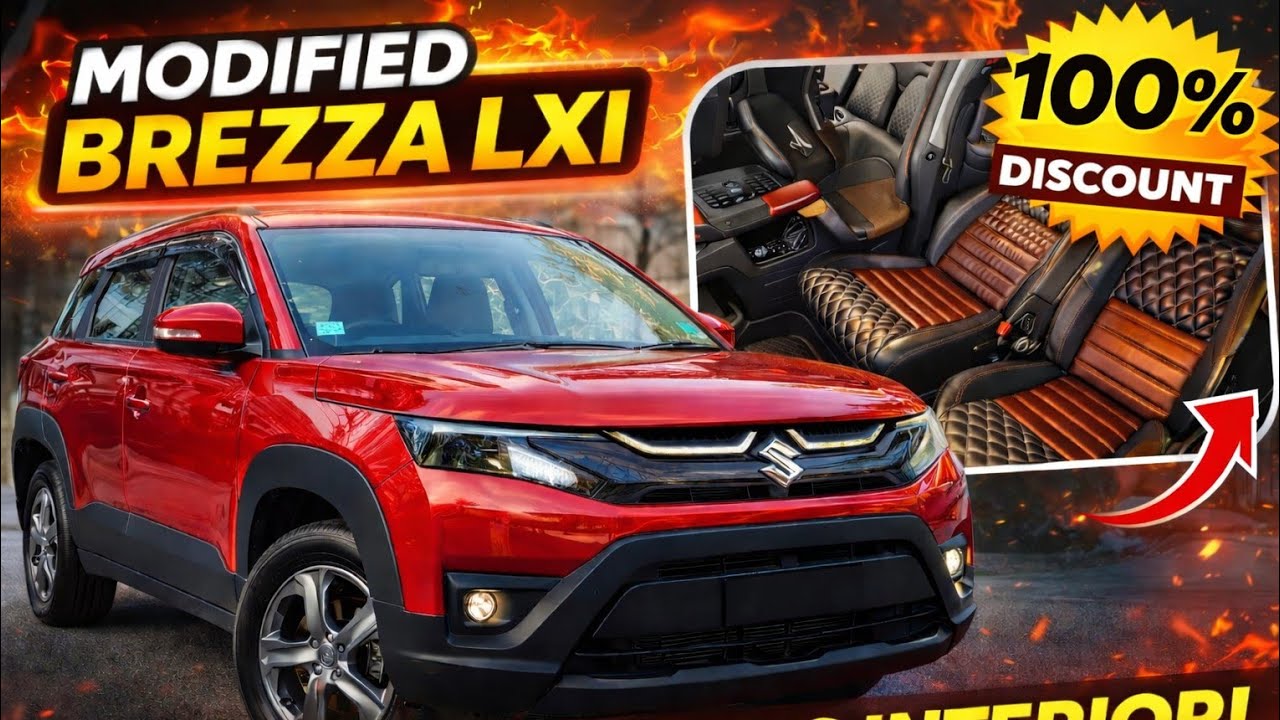 Brezza 2026 Modification ✅ Brezza Lxi Modification ✅ Brezza Lxi Base To Top Modified With Price ✅