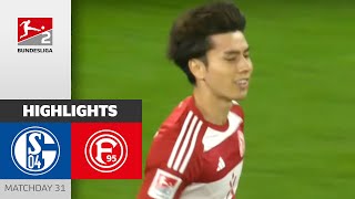 Tanaka Goal Secures Point! | Schalke 04 - Fortuna Düsseldorf 1-1 | Highlights | Matchday 31 - Buli 2