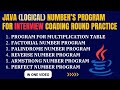 Logical Number Program in JAVA | Coding Round  [2024] Interview Question in Java |  In One Video.