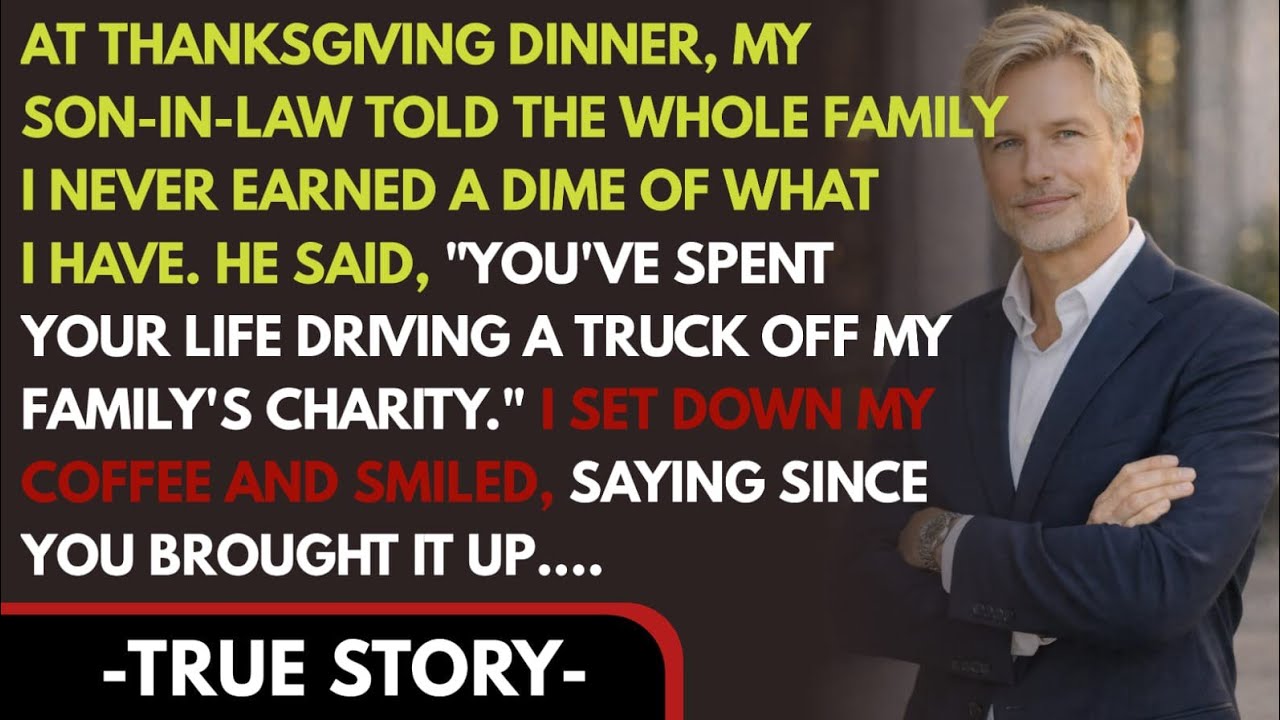 Am Thanksgiving-Tisch hat mein Schwiegersohn mich vor der ganzen Familie zur Sau gemacht – „Du hast nie einen Cent verdient“ – und ich habe elf Jahre lang geschwiegen, um meiner Tochter den...