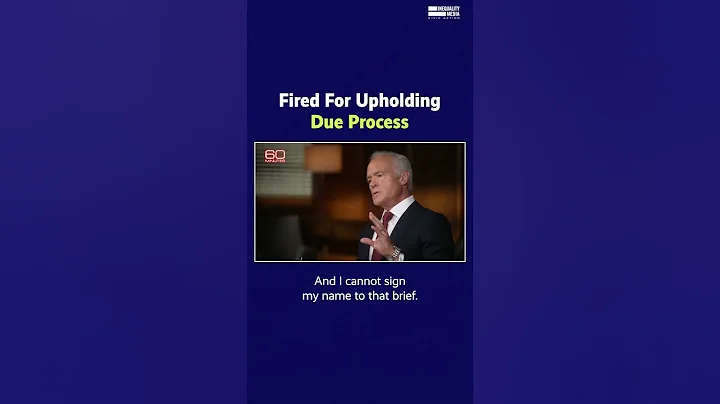 DOJ Whistleblower Fired for Upholding the Law