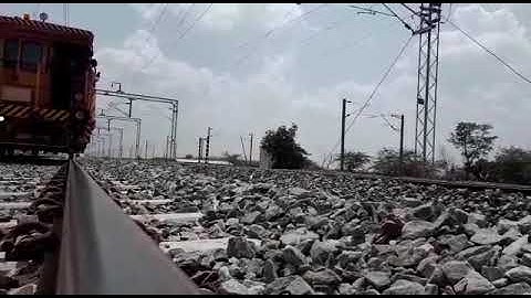 TRC track recording car trial run madar to palanpur edfc track