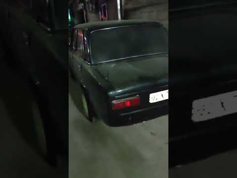 Classic Black Colour Lada Car like a Night Rider