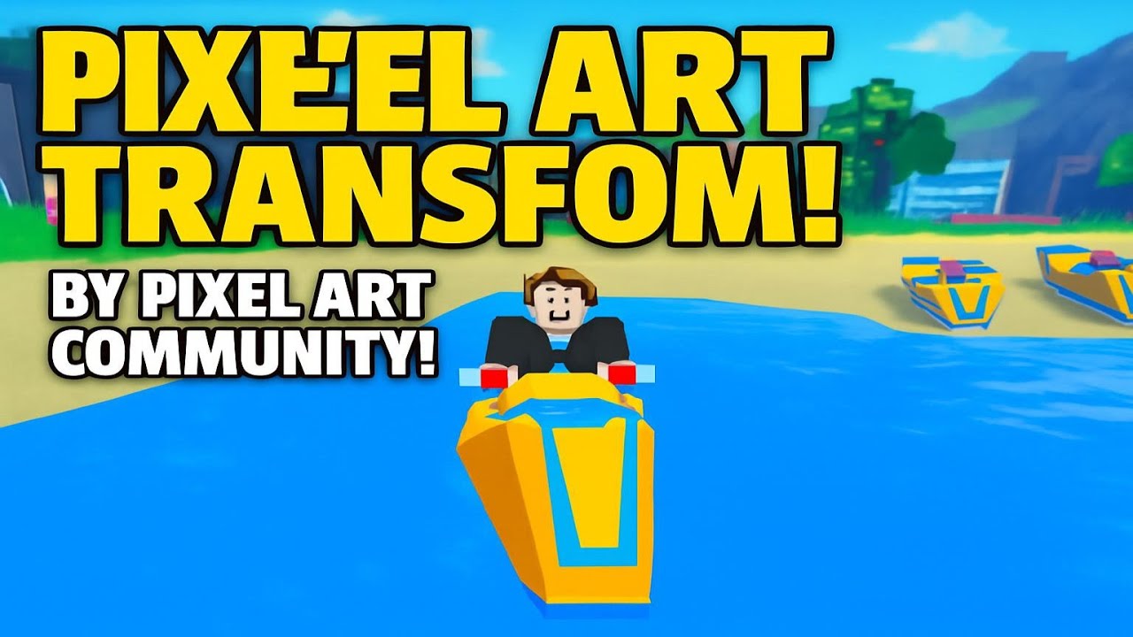 Video attēls 🎨 Pikseļu mākslas pārvērtības! No Pixel Art kopienas! | Roblox | Spēle, bez komentāriem, Android