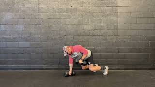 Bear Position Dumbbell Row