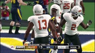 Oklahoma State Cowboys vs West Virginia Mountaineers - NCAA Football 14 - Updated to 2023 2024