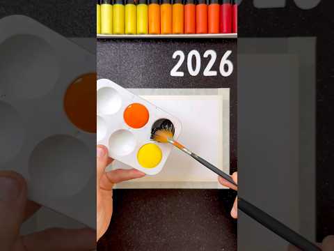 2026 Lettering With Glow Effect Satisfying Stencil Art Newyear 
