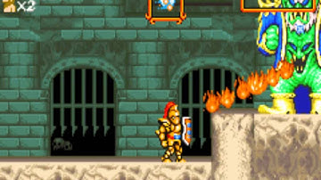 Super Ghouls & Ghosts (GBA/SNES) Semi Final Boss Glitch/Programing Error