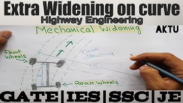 Extra widening on road | Extra widening on curve | HIGHWAY ENGINEERING
