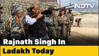 Defence Minister Rajnath Singh Watches Military Exercises In Ladakh