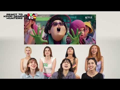 7 Girls From Different Country React To KPOP Demon Hunters L Soda Pop Golden Your Idol