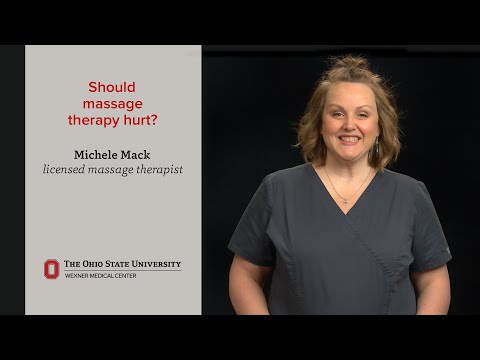 Video: Vai ārstnieciskajai masāžai vajadzētu sāpināt?