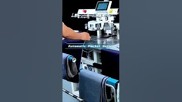 Automatic Pocket Setter Machine Quick Change Jigs For Jeans #Shorts