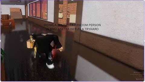 DOING A 1V1 WITH A RANDOM PERSON IN MM2 AIM TRAINER AS A TRYHARD