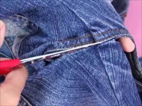 cortar jaqueta jeans