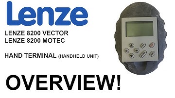LENZE VECTOR 8200 MOTEC Handheld unit (HAND Terminal) Overview E82ZBB E82ZWL050