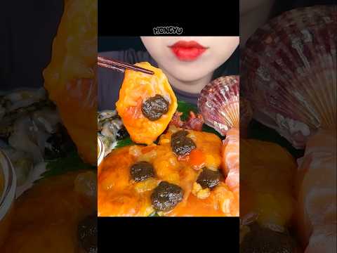 ASMR 모듬회 먹방 *미더덕, 생굴, 멍게, 해삼, 연어, 가리비 #shorts #mukbang #eating # #satisfying #먹방