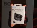 BOYA Mini Unboxing!